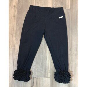 Sew Sassy Black Ruffle Pant Size M